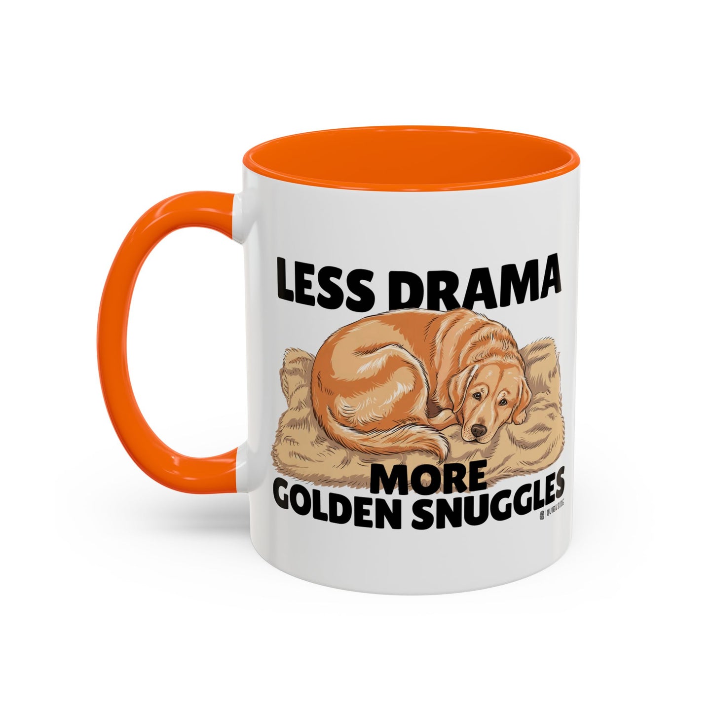 Golden Snuggles Coffee Mug - Less Drama More Snuggles, Dog Lover Gift, Perfect for Home, Funny Dog Mug, Pet Owner Treat