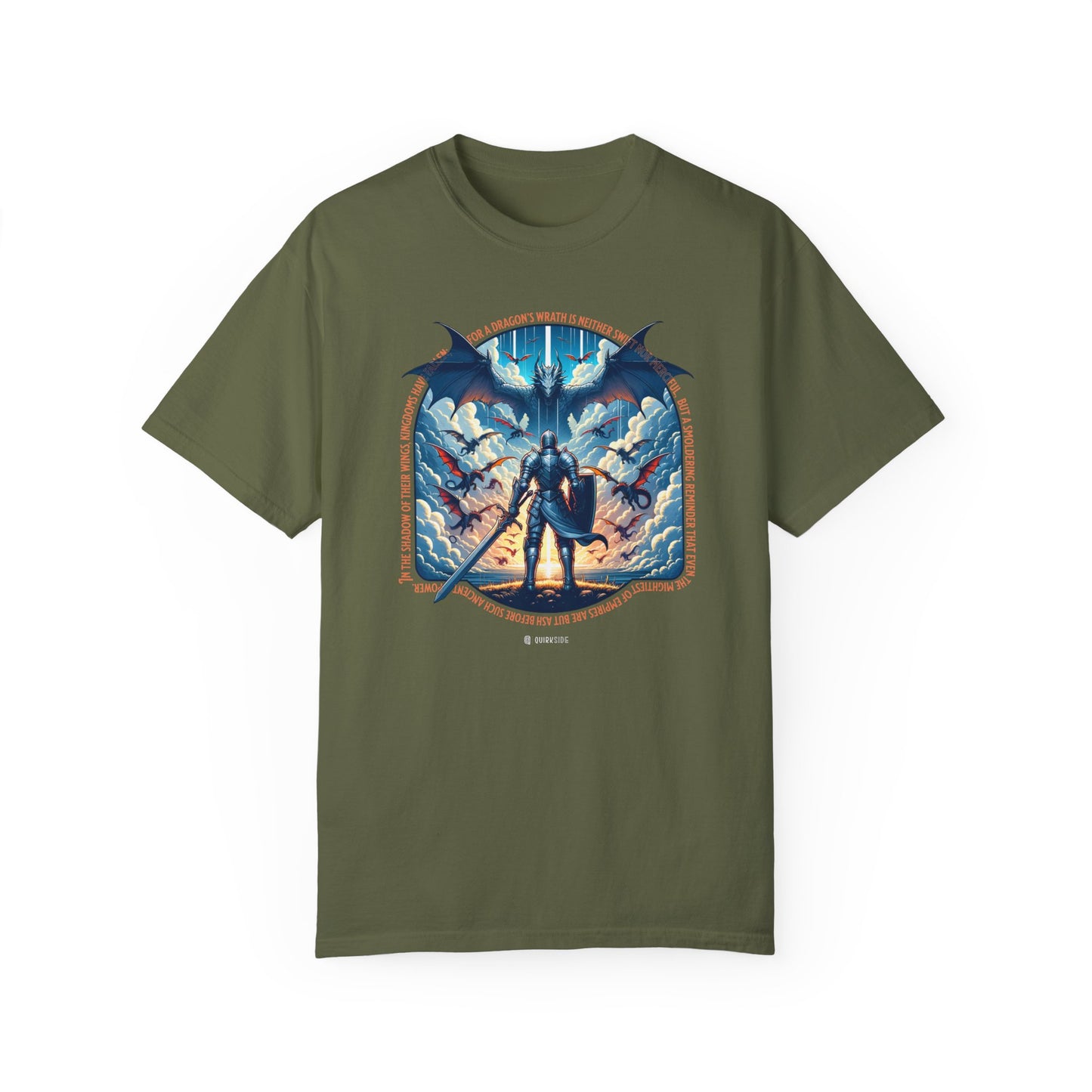 Dragon Lover Unisex T-shirt, Mythical Creature Tee, Fantasy Dragon Shirt, Fire Breathing Beast Top, Mystical Reptile Apparel - Quirkside Creations