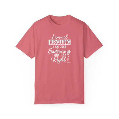 Funny Self-Serving Unisex T-shirt, Sarcastic Winning Argument Tee, Humorous Right All the Time Shirt, Comical Tee for Men and Women, - Quirkside Creations