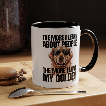 Golden Retriever Love Coffee Mug - Funny Dog Mug, Pet Owner Gift, Personalized Mug, Animal Lover Gift, Birthday Gift
