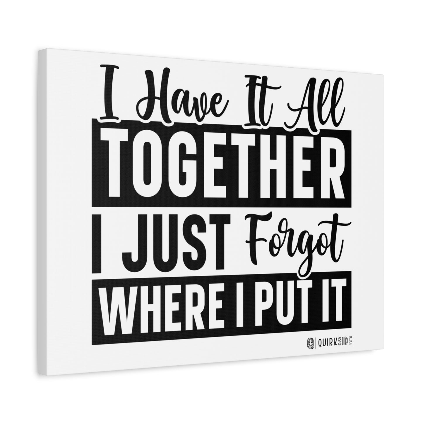 Humorous Wall Art Canvas, Fun Home Decor, Gift for Friends, Quirky Art Print, Motivational Canvas