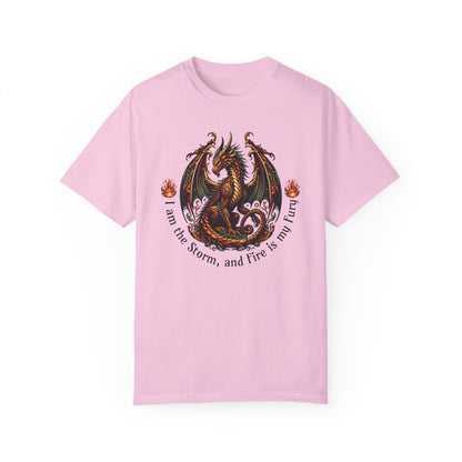 Dragon Power Unisex T-shirt, Magical Inner Strength Statement Tee, Mythical Legend Apparel, Inspirational Dragon Tee, Power of Fire Tee - Quirkside Creations