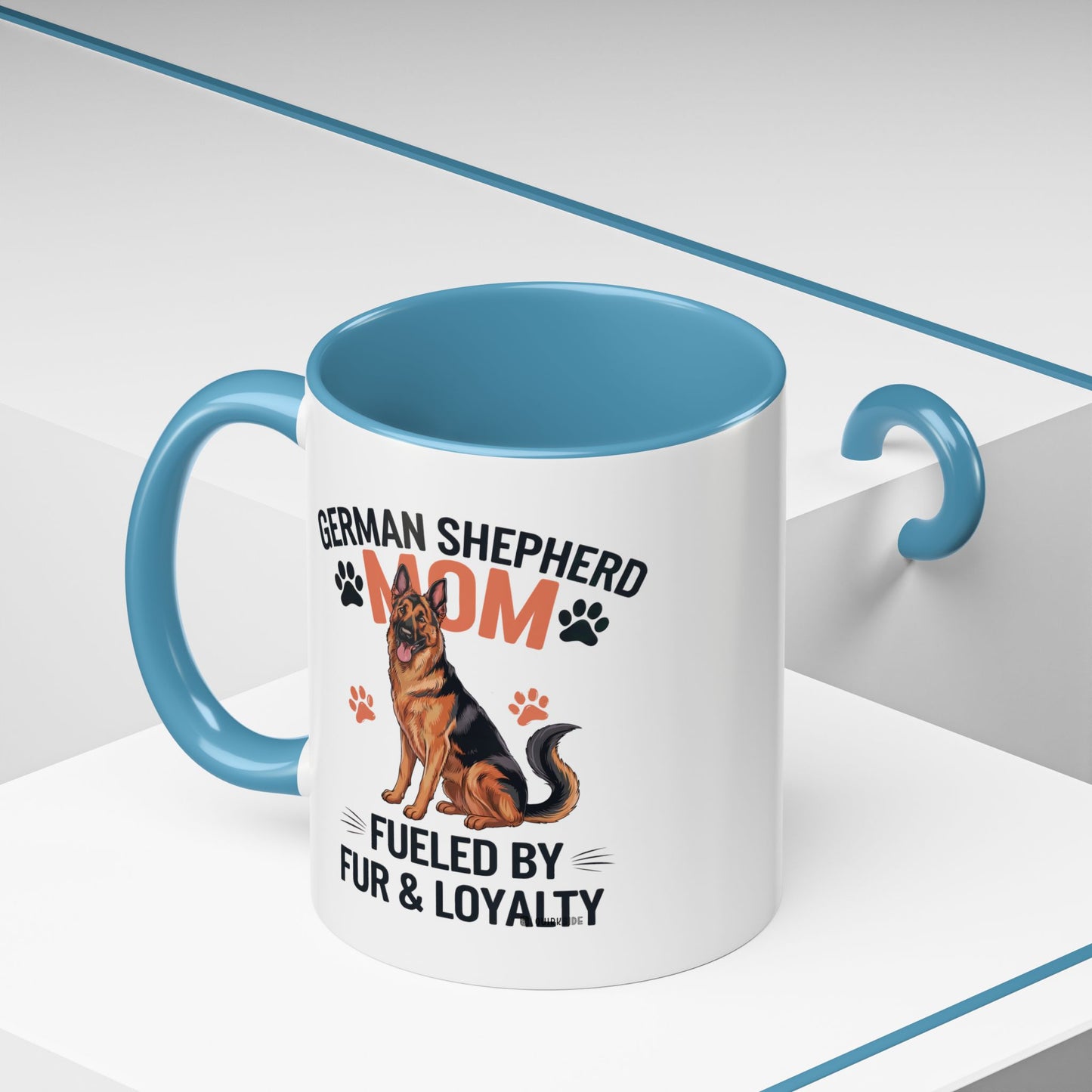 German Shepherd Mom Accent Coffee Mug: Perfect Gift for Dog Lovers, Pet Owners, Dog Enthusiasts, Animal Lovers