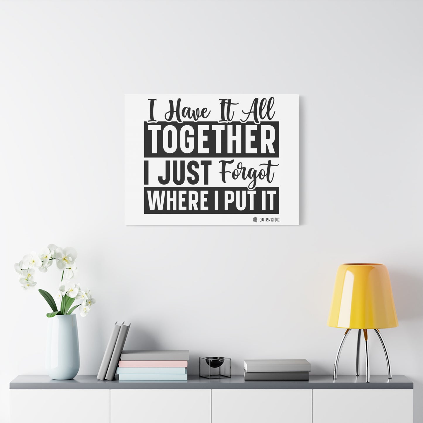 Humorous Wall Art Canvas, Fun Home Decor, Gift for Friends, Quirky Art Print, Motivational Canvas