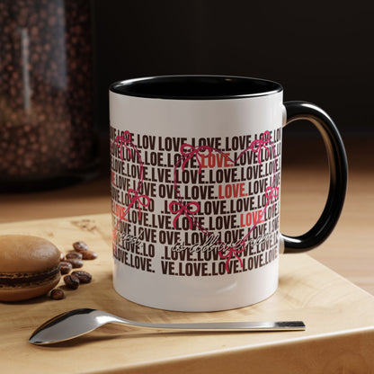 Romantic Love Coffee Mug - Perfect Gift for Anniversary, Valentine's Day, Wedding, Love-Themed Decor, Ceramic Drinkware
