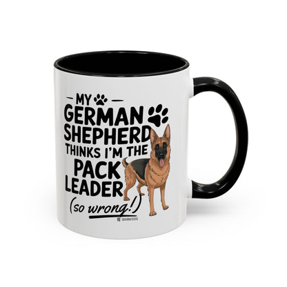 Funny German Shepherd Coffee Mug, Dog Lover Gift, Pet Owner Mug, Pack Leader Humor, 11oz, 15oz