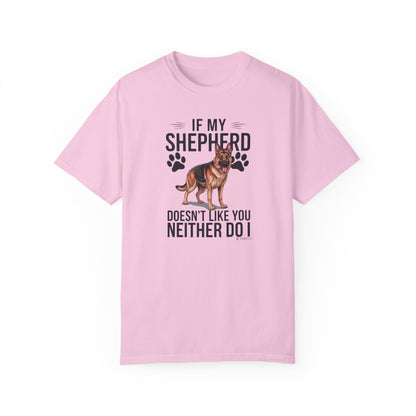 German Shepherd Dog Lover Unisex Garment-Dyed T-shirt, Parent Gift, Funny Dog Tee, Dog Mom Shirt, Gift for Dog Lovers
