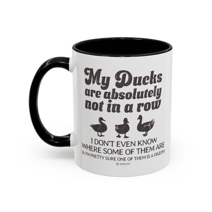 Humorous Accent Coffee Mug, Gift for Duck Lovers, Quirky Coffee Cup for Home or Office, Fun Mug for Birthdays, Funny Office Gift