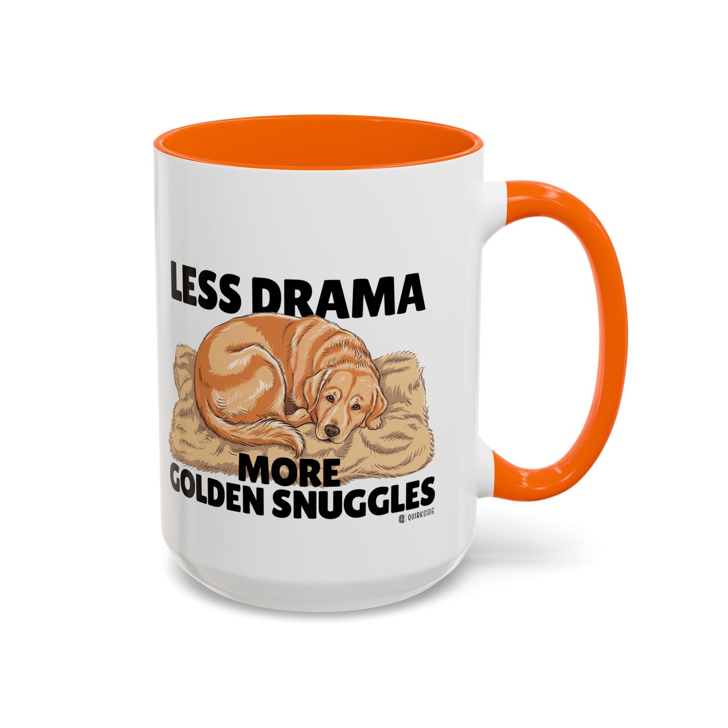 Golden Snuggles Coffee Mug - Less Drama More Snuggles, Dog Lover Gift, Perfect for Home, Funny Dog Mug, Pet Owner Treat