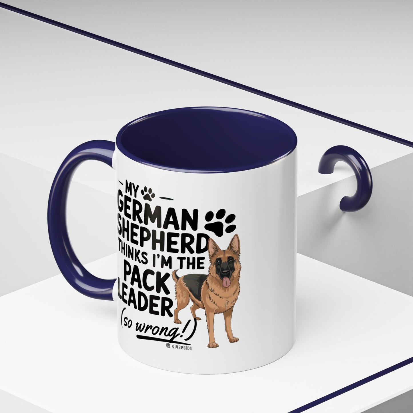 Funny German Shepherd Coffee Mug, Dog Lover Gift, Pet Owner Mug, Pack Leader Humor, 11oz, 15oz