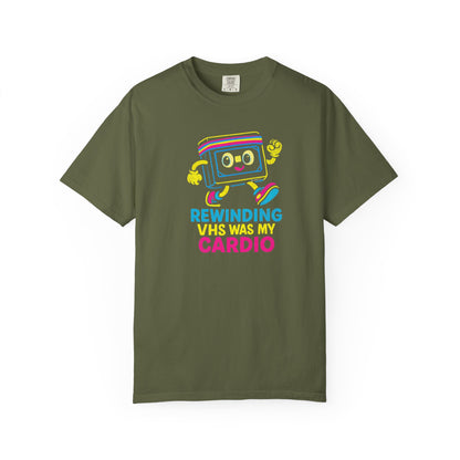 Retro VHS Cardio Unisex T-Shirt, Vintage Fitness Tee, Funny Gift, 80s Nostalgia Apparel, Movie Buff Shirt