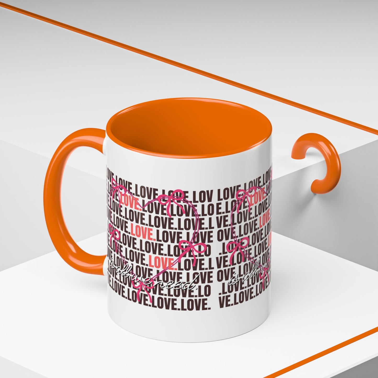 Romantic Love Coffee Mug - Perfect Gift for Anniversary, Valentine's Day, Wedding, Love-Themed Decor, Ceramic Drinkware