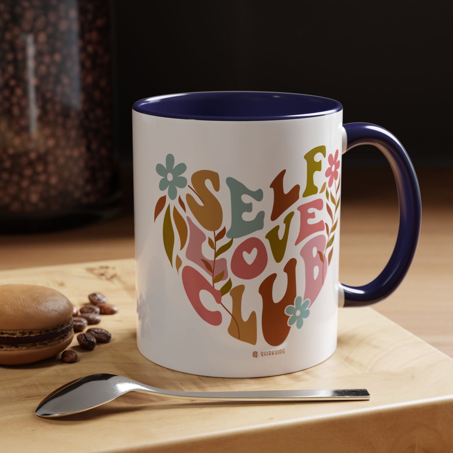 Self Love Club Coffee Mug - Empowering Floral Design, Great for Gifts, Self-Care, Friends, Motivational Mugs