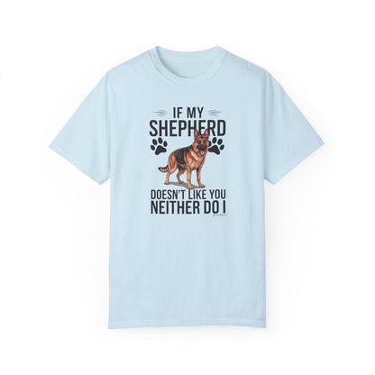 German Shepherd Dog Lover Unisex Garment-Dyed T-shirt, Parent Gift, Funny Dog Tee, Dog Mom Shirt, Gift for Dog Lovers