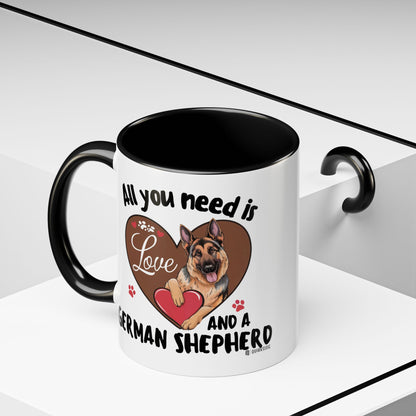 German Shepherd Love Mug | Dog Owner Gift | Coffee Cup | Animal Lover Gift | Pet Lover's Mug | Cute Pet Coffee Mug
