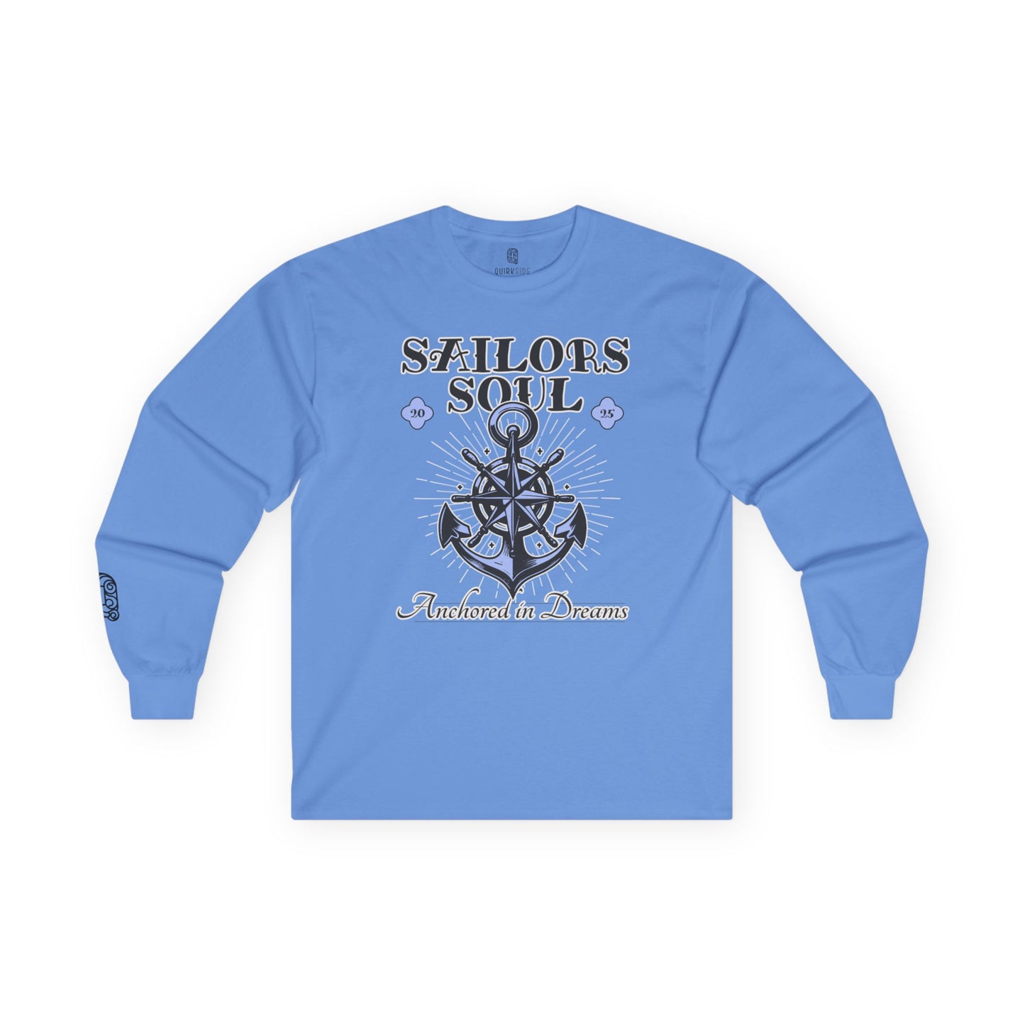 Sailor Tee, Nautical Shirt, Boat Lover Top, Sailing Long Sleeve, Unisex Cotton Tee, Ocean Dreams Fashion - Quirkside Creations