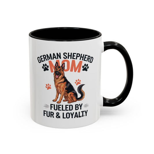 German Shepherd Mom Accent Coffee Mug: Perfect Gift for Dog Lovers, Pet Owners, Dog Enthusiasts, Animal Lovers