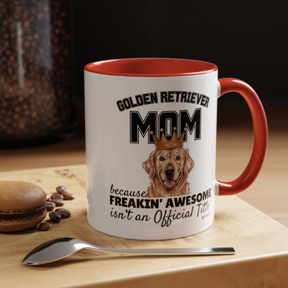 Golden Retriever Mom Coffee Mug - Perfect Gift for Dog Lovers, Pet Owners, Birthday, Mother's Day, Funny Dog Mom Mug