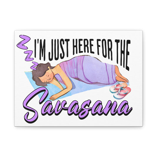 Savasana Wall Art, Yoga Decor, Relaxation Canvas, Mindfulness Gift, Bedroom Art, Unique Yoga Print, Meditation Decor