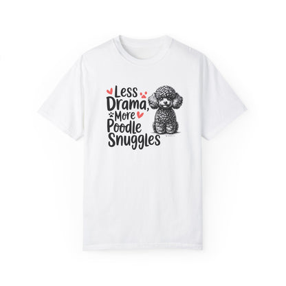 Poodle Lover T-shirt, Dog Owner Shirt, Cute Unisex Tee, Garment-Dyed Top, Dog Mom Dad Gift, Pet Lover Apparel, Animal Graphic Tee