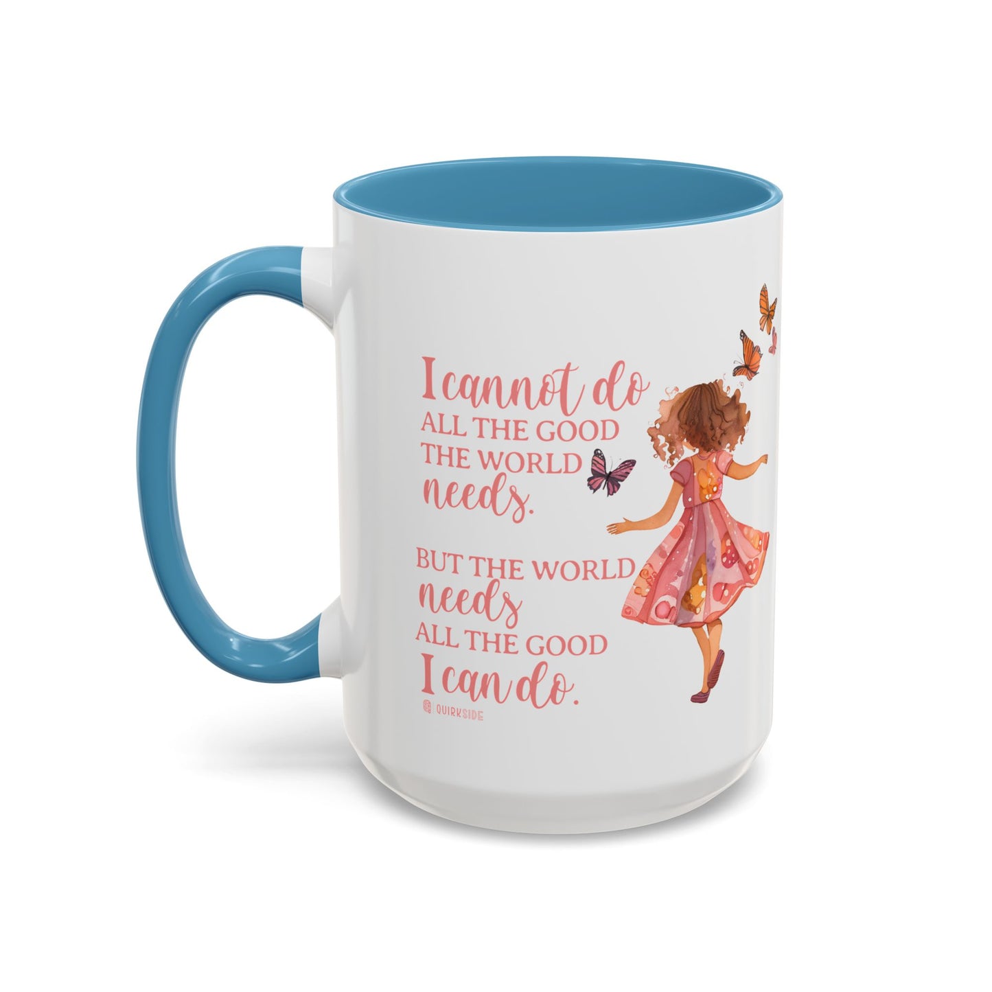 Whimsical Butterfly Accent Coffee Mug, Floral Mug, Gift for Her, Boho Decor, Butterfly Lovers, Inspirational Coffee Cup