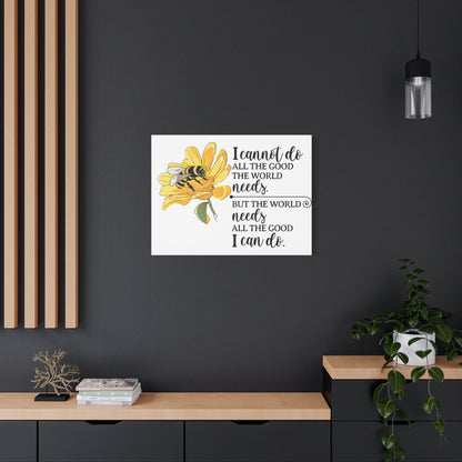 Inspirational Bee Art Canvas Print, Perfect for Home Decor, Gift for Nature Lovers, Empowering Quote Wall Art, Bee Lover Decor, [...]