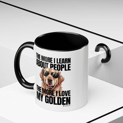 Golden Retriever Love Coffee Mug - Funny Dog Mug, Pet Owner Gift, Personalized Mug, Animal Lover Gift, Birthday Gift