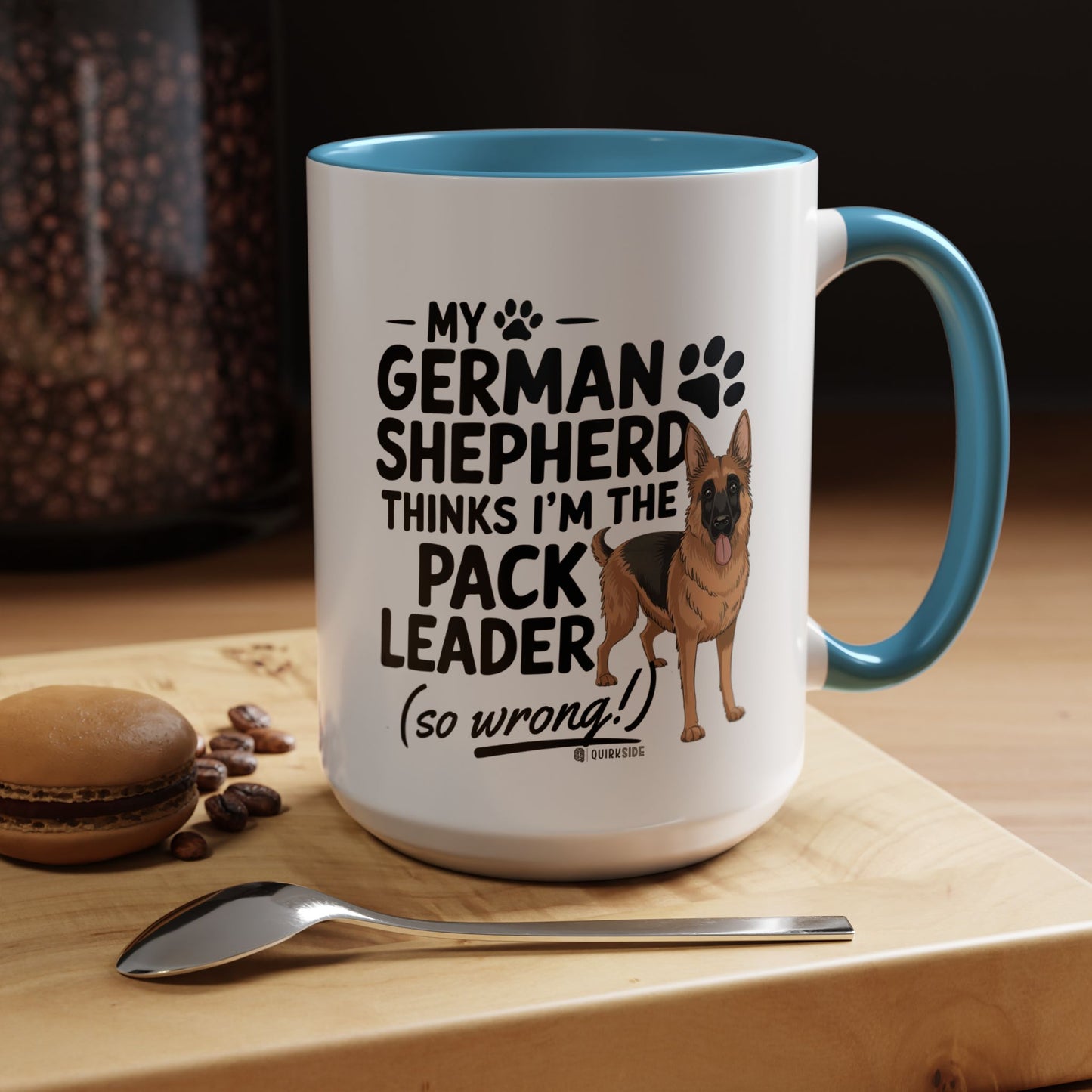 Funny German Shepherd Coffee Mug, Dog Lover Gift, Pet Owner Mug, Pack Leader Humor, 11oz, 15oz
