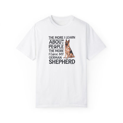 German Shepherd Dog Lover Unisex Garment-Dyed T-shirt, Parent Gift, Funny Dog Tee, Dog Mom Shirt, Gift for Dog Lovers