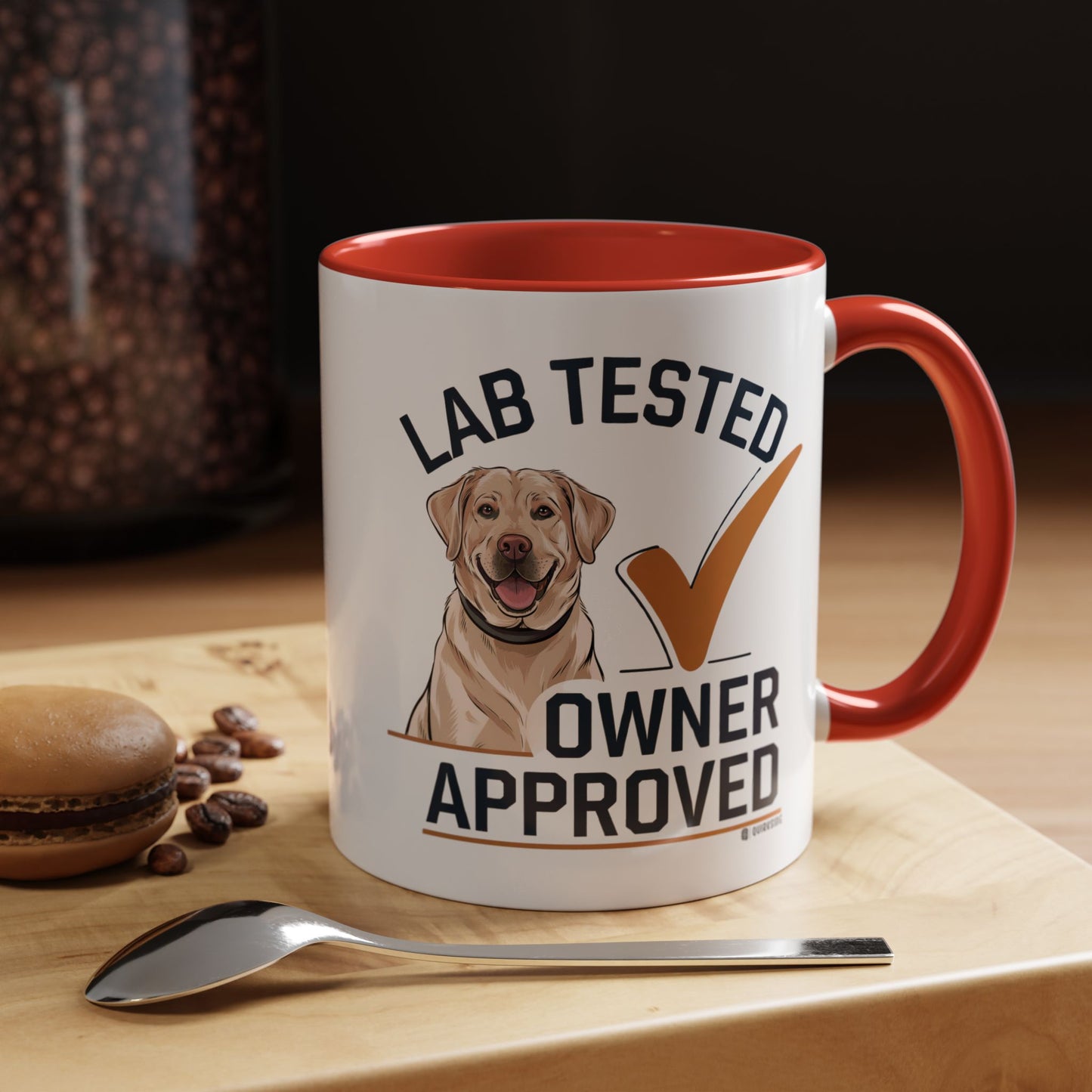 Lab Tested Owner Approved Coffee Mug, Dog Lover Gift, Pet Owner Present, Funny Mug for Dog Moms, Lab Dog Coffee Mug, Unique Dog Gifts