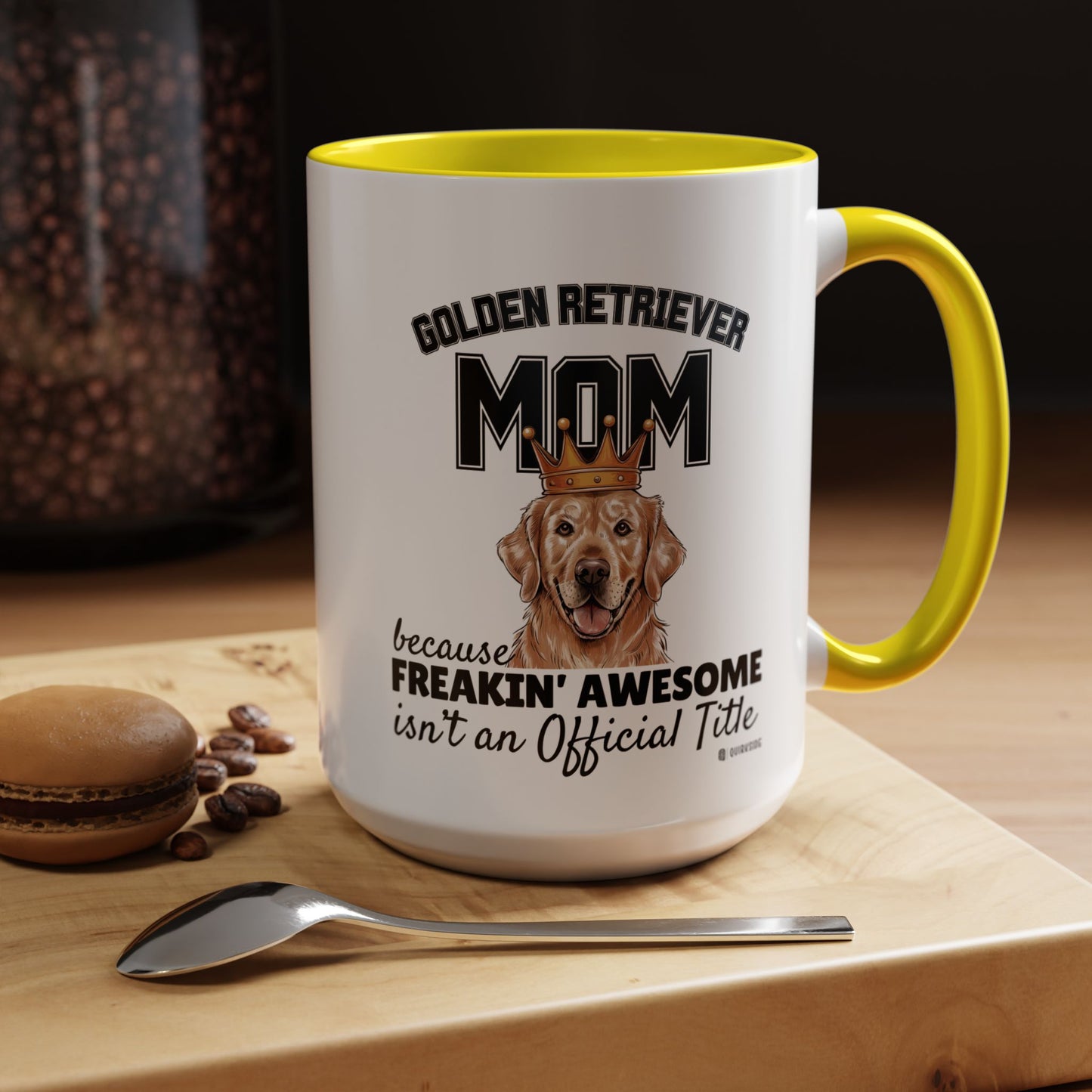 Golden Retriever Mom Coffee Mug - Perfect Gift for Dog Lovers, Pet Owners, Birthday, Mother's Day, Funny Dog Mom Mug