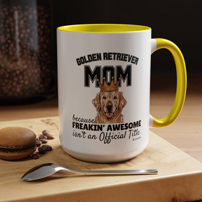 Golden Retriever Mom Coffee Mug - Perfect Gift for Dog Lovers, Pet Owners, Birthday, Mother's Day, Funny Dog Mom Mug