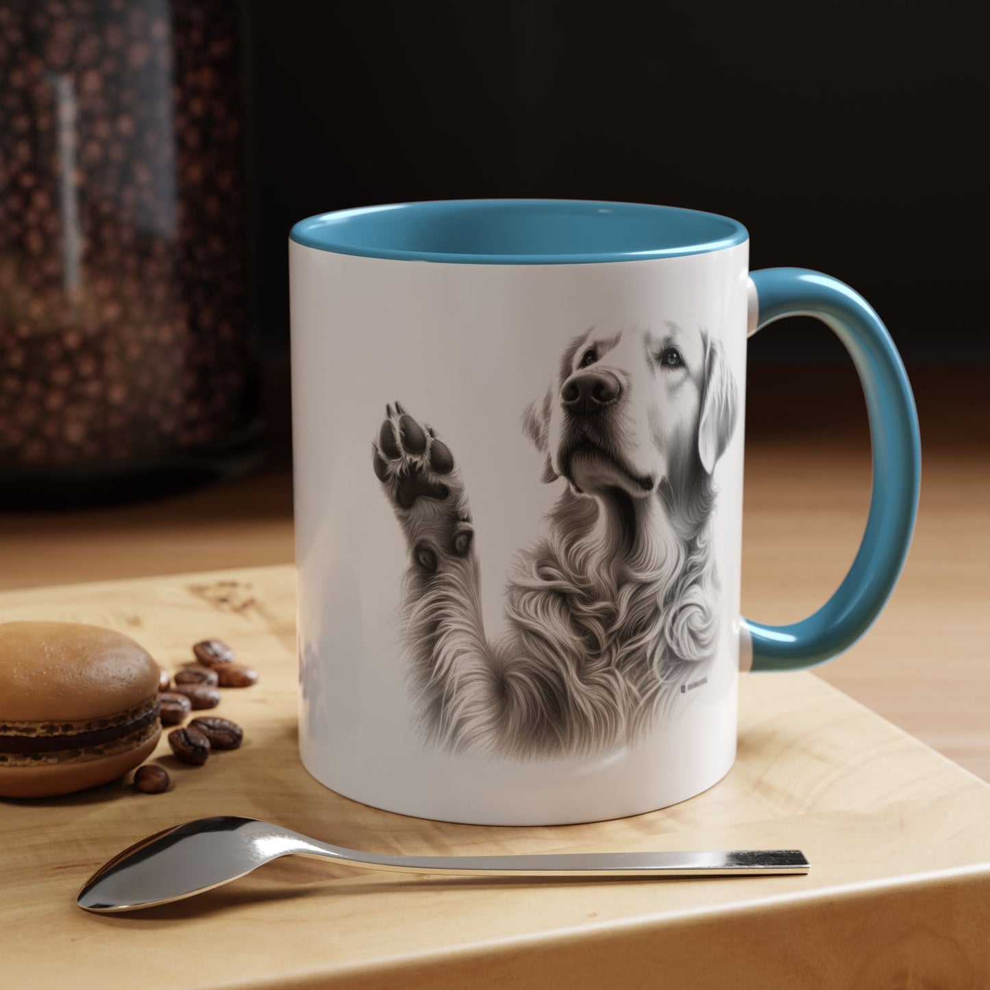 Elegant Pet Lover's Coffee Mug with Adorable Paw Prints, Dog Lover Gift, Customizable Ceramic Mug, Perfect for Pet Lovers, Home & [...]