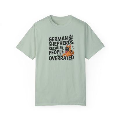 German Shepherd Dog Lover Unisex Garment-Dyed T-shirt, Parent Gift, Funny Dog Tee, Dog Mom Shirt, Gift for Dog Lovers