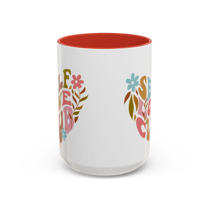 Self Love Club Coffee Mug - Empowering Floral Design, Great for Gifts, Self-Care, Friends, Motivational Mugs