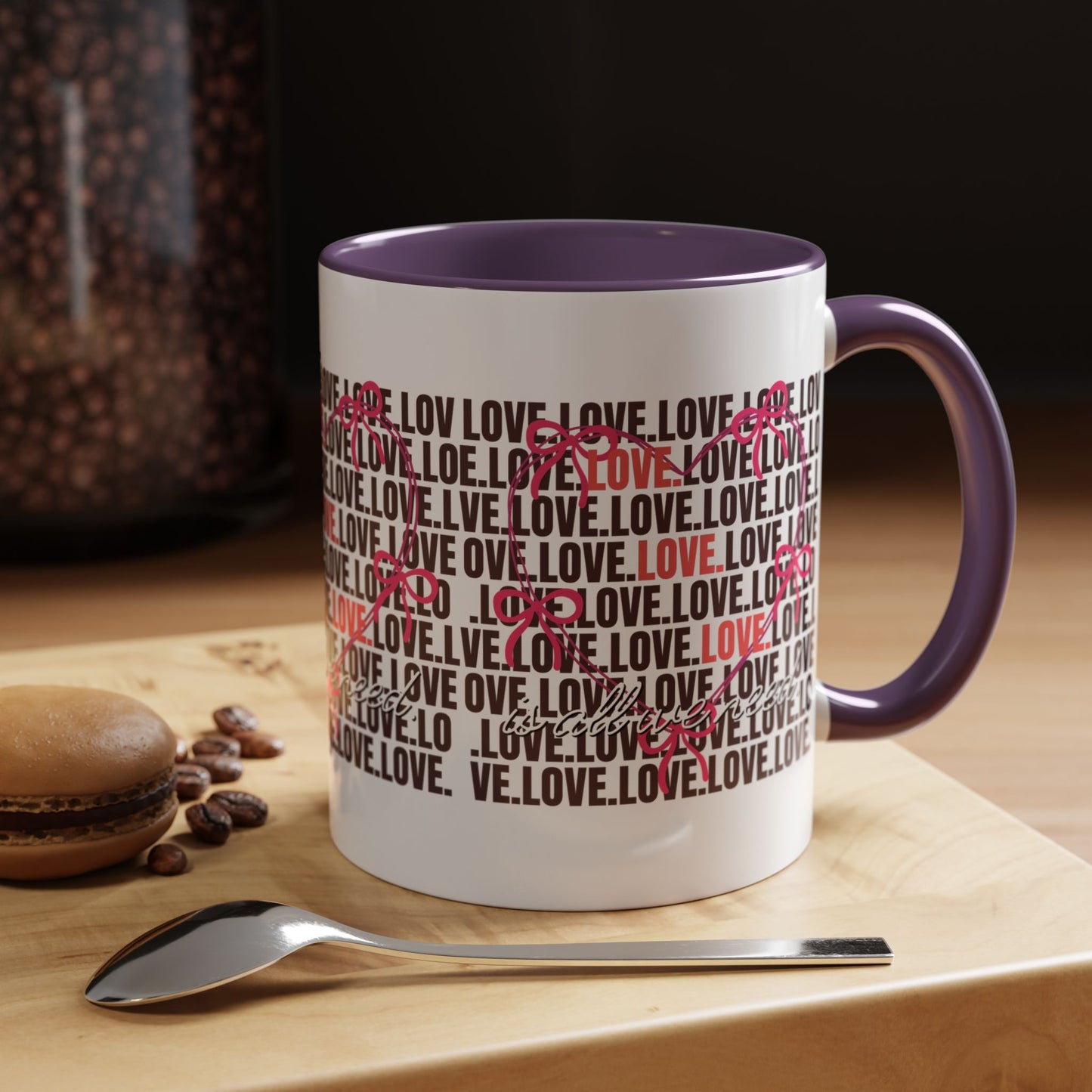 Romantic Love Coffee Mug - Perfect Gift for Anniversary, Valentine's Day, Wedding, Love-Themed Decor, Ceramic Drinkware