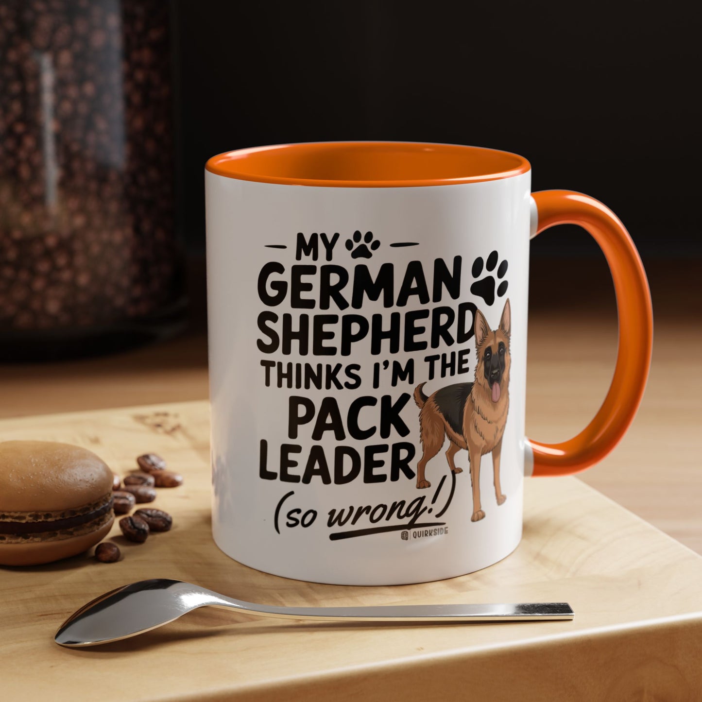 Funny German Shepherd Coffee Mug, Dog Lover Gift, Pet Owner Mug, Pack Leader Humor, 11oz, 15oz