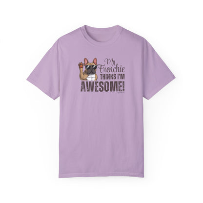 French Bulldog Lover Unisex Garment-Dyed T-shirt, Dog Parent Tee, Cute Bulldog Shirt, Pet Lover Top, Animal Graphic Tee