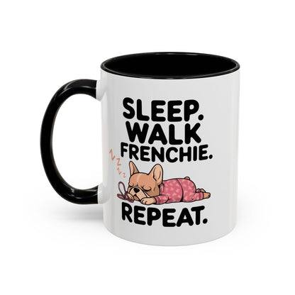 French Bulldog Coffee Mug with Cute Sleepy Design, Dog Lover Gift, Humorous Mug, Pet Owner Essentials, Frenchie Appreciation