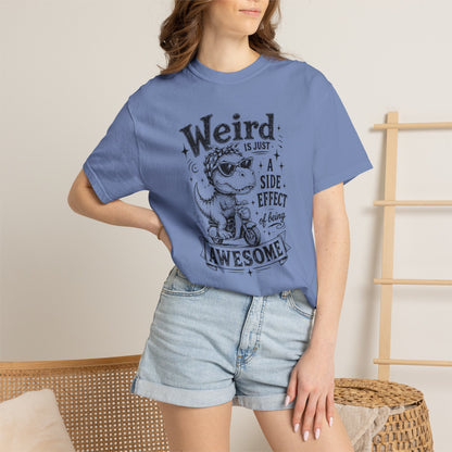 Weird = Awesome T-Shirt — Funny Glowing Recommendation Tee