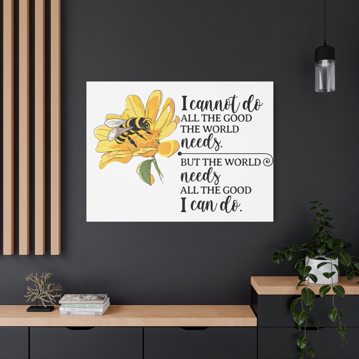 Inspirational Bee Art Canvas Print, Perfect for Home Decor, Gift for Nature Lovers, Empowering Quote Wall Art, Bee Lover Decor, [...]