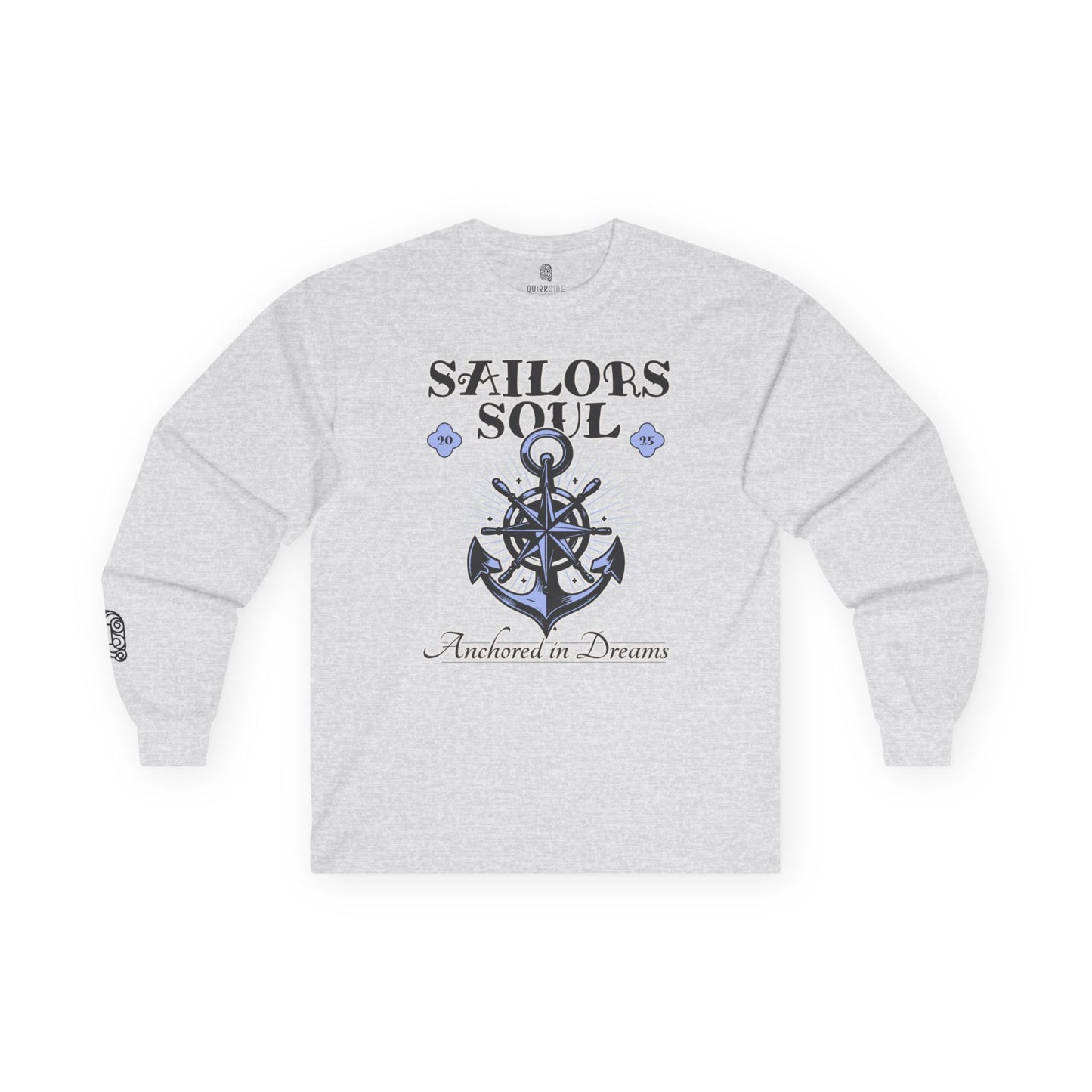 Sailor Tee, Nautical Shirt, Boat Lover Top, Sailing Long Sleeve, Unisex Cotton Tee, Ocean Dreams Fashion - Quirkside Creations