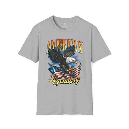 American Bald Eagle Patriotic T-Shirt, Unisex Shirt, American Pride Tee, Independence Day Shirt - Quirkside Creations