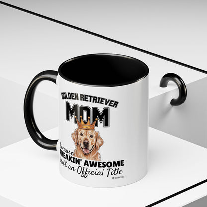 Golden Retriever Mom Coffee Mug - Perfect Gift for Dog Lovers, Pet Owners, Birthday, Mother's Day, Funny Dog Mom Mug