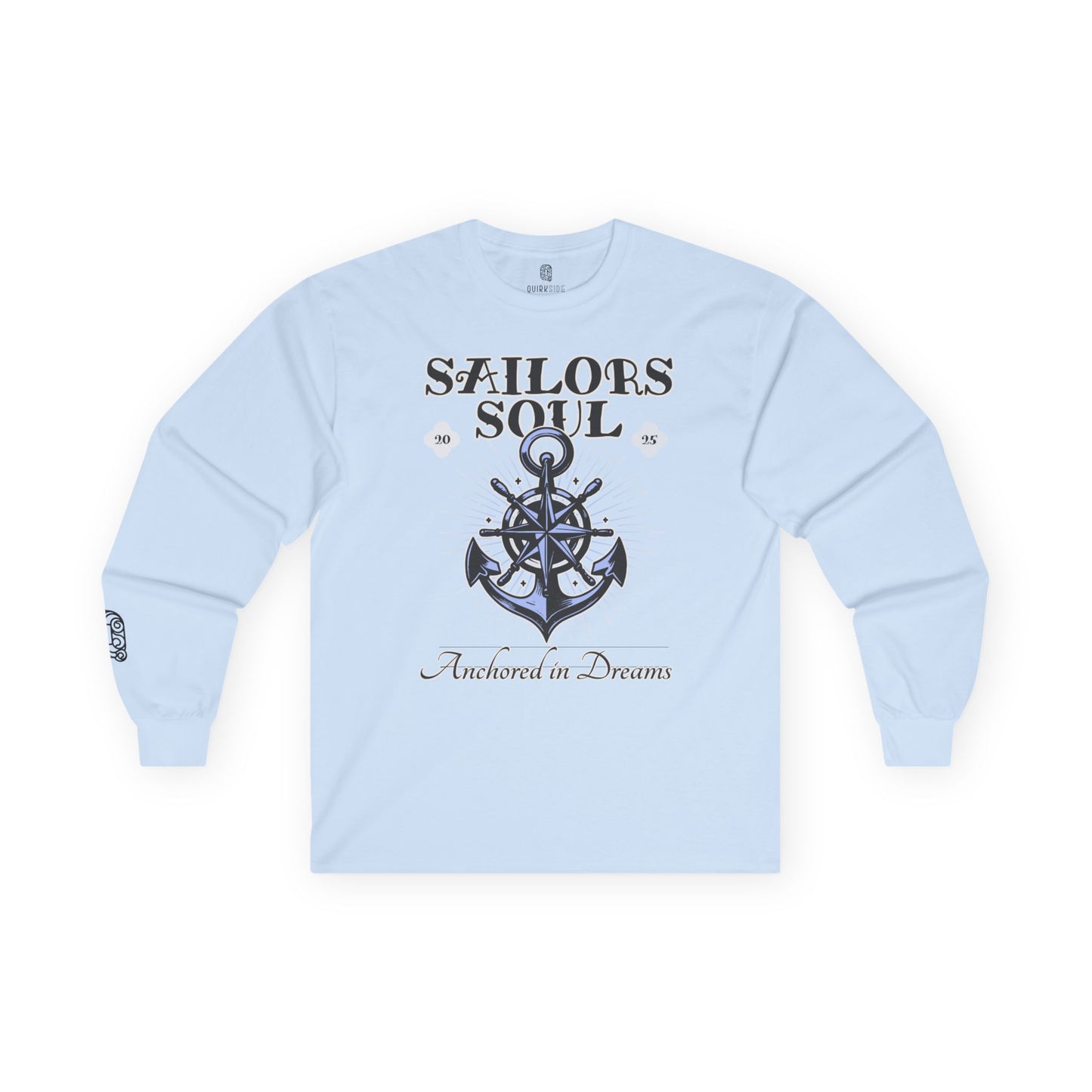 Sailor Tee, Nautical Shirt, Boat Lover Top, Sailing Long Sleeve, Unisex Cotton Tee, Ocean Dreams Fashion - Quirkside Creations