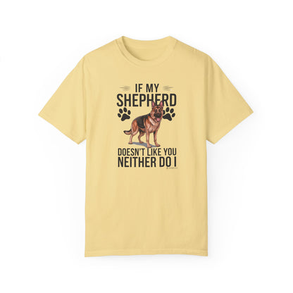 German Shepherd Dog Lover Unisex Garment-Dyed T-shirt, Parent Gift, Funny Dog Tee, Dog Mom Shirt, Gift for Dog Lovers