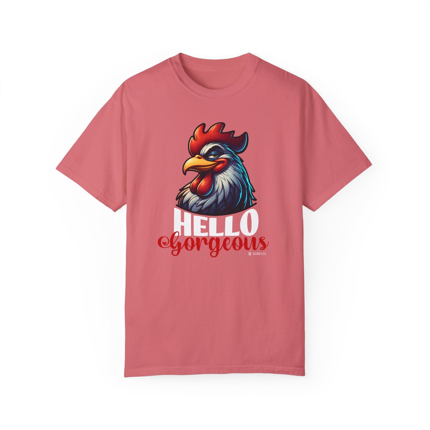 Cheerful Bold Greeting Unisex Garment-Dyed T-shirt, Confidence Boosting Tee, Playful Shirt, Fun Graphic Top, Happy Apparel for All - Quirkside Creations