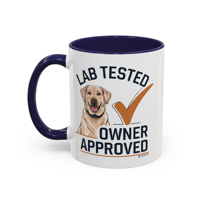Lab Tested Owner Approved Coffee Mug, Dog Lover Gift, Pet Owner Present, Funny Mug for Dog Moms, Lab Dog Coffee Mug, Unique Dog Gifts