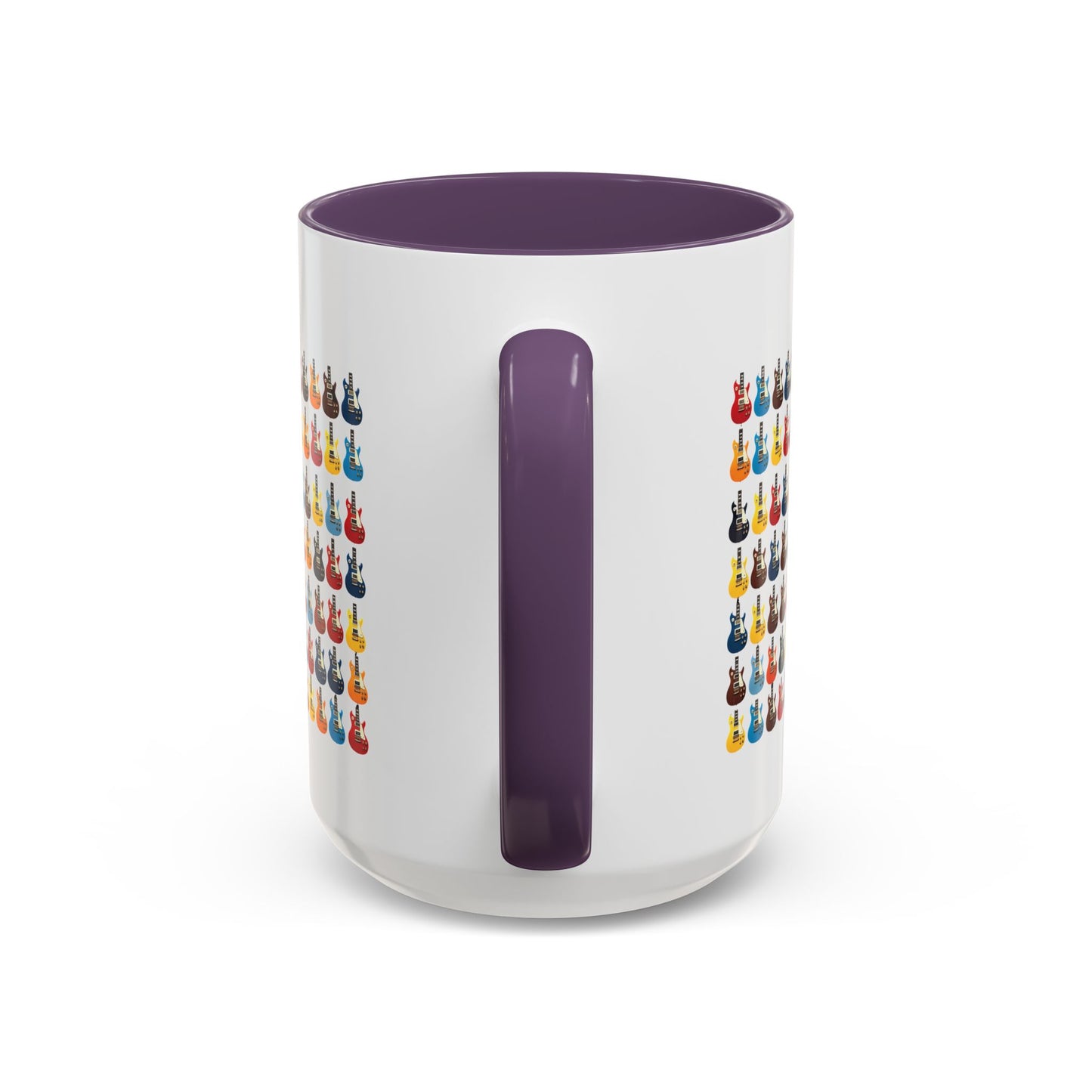 Coffee Mug - Wall of Guitars Design - Music Lover Gift