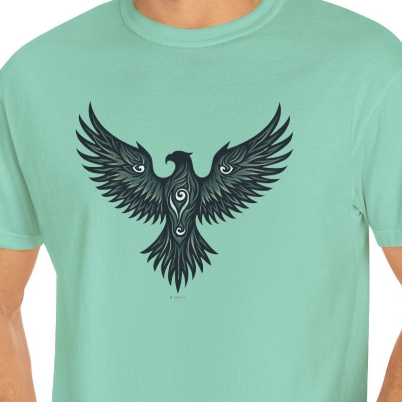 Tribal Eagle T-shirt, Boho Graphic Tee, Nature Lover Shirt, Unisex Top, Bird Illustration Apparel